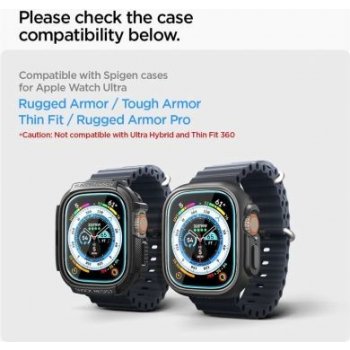 Spigen Glass EZ Fit 2 Pack Apple Watch Ultra 49mm AGL05556