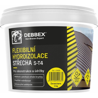 Den Braven Střešní hydroizolační nátěr DenBit S-T4 12 kg Barva: Šedá – Hledejceny.cz