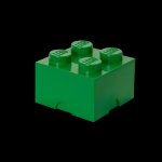 LEGO® úložný box 4 25 x 25 x 18 cm tmavě zelená – Sleviste.cz