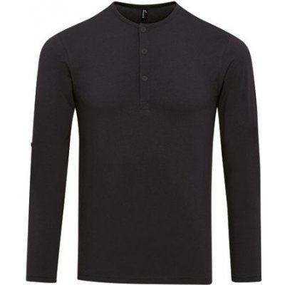 Premier Workwear Pánské triko s dlouhým rukávem PR218 Black