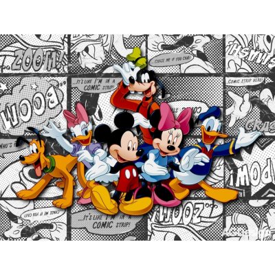 AG Design FTDXXL-0260 Dětská papírová fototapeta Mickey on light comicks rozměry 360 x 270 cm – Hledejceny.cz