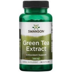 Swanson Čajovník Čínský Green Tea Extract 500 mg 60 kapslí