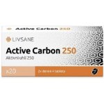 Livsane Active Carbon 250 20 tabliet – Hledejceny.cz