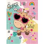 Pohlednice Love - žirafa – Sleviste.cz
