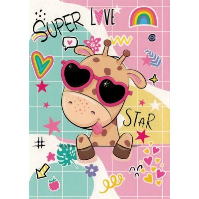 Pohlednice Love - žirafa – Sleviste.cz