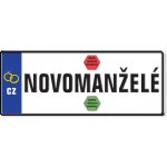 Albi Svatební přání - SPZ Novomanželé – Zboží Mobilmania