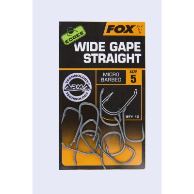 Fox Edges Wide Gape Straight Hooks vel.6 10ks – Zboží Mobilmania