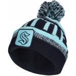 Fanatics SEATTLE KRAKEN THRIVE CUFFED POM BEANIE Tmavě modrá Tyrkysová – Zboží Mobilmania