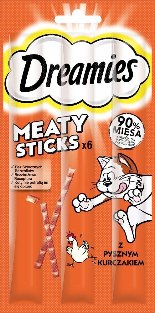 Dreamies Doplňkové krmivo s lahodným kuřecím masem 30 g