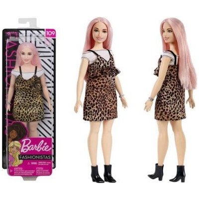 Barbie Fashionistas s leopardími šaty – Sleviste.cz