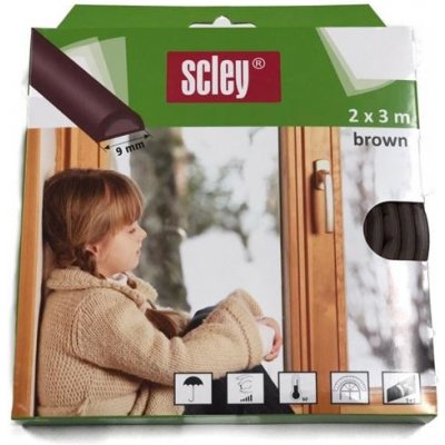 Scley těsnění do dveří a oken 0398-302006 hnědé