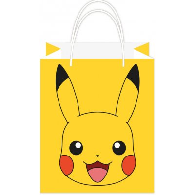 Amscan Papírová dárková taška Pokémon žlutá, 13 x 22 cm – Zboží Mobilmania