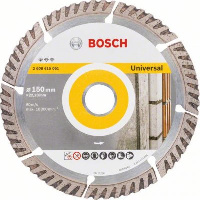 Bosch Accessories 2608615061 Standard for Universal Speed diamantový řezný kotouč Průměr 150 mm Ø otvoru 22.23 mm 1 ks – Zboží Dáma