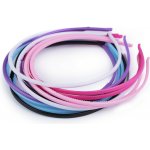 Plastová čelenka do vlasů Balení: 12 ks, Varianta: 1 mix – Zboží Dáma