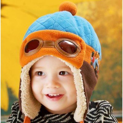 dětská letecká čepice červená – Zboží Mobilmania