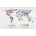 Stírací mapa světa Cestovní mapa Air World – Zboží Dáma