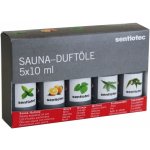 Sentiotec Set saunových aromat 5 x 10 ml – Zboží Mobilmania