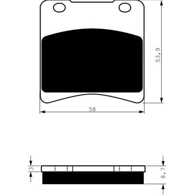Přední brzdové destičky Goldfren Suzuki VS 1400 Intruder 1987-2004 směs S3 – Zbozi.Blesk.cz