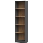 Liore knihovna R50 antracit/dub artisan – Zboží Dáma