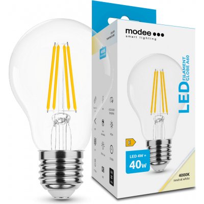 Modee Smart Lighting LED Filament Globe žárovka E27 4W neutrální bílá – Zbozi.Blesk.cz
