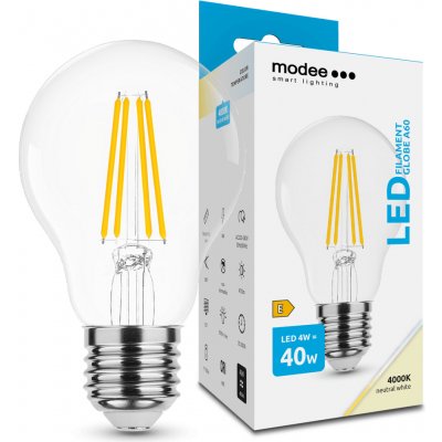 Modee Smart Lighting LED Filament Globe žárovka E27 4W neutrální bílá – Hledejceny.cz