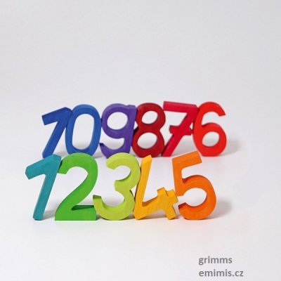 Grimm's Velký set - dřevěná čísla – Hledejceny.cz