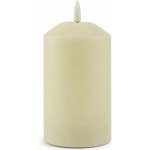 DecoLED LED svíčka vosková 7,5 x 15 cm mandlová – Zboží Mobilmania