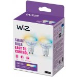 WiZ SET 2x LED skleněná žárovka GU10 PAR16 4,9W 50W 345lm 2700-6500K IP20, stmívatelná – Hledejceny.cz