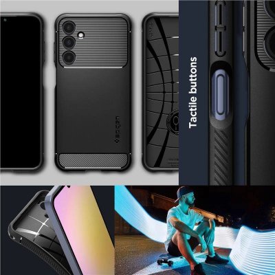 Spigen Rugged Armor Matte Black Samsung Galaxy A25 5G – Zbozi.Blesk.cz