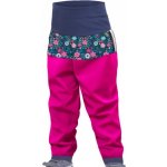 Unuo batolecí LETNÍ softshellové kalhoty Květinky fuchsiová – Zboží Dáma