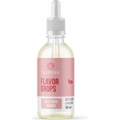 Espyre Flavor Drops Bílá čokoláda a jahoda 50 ml – Zbozi.Blesk.cz