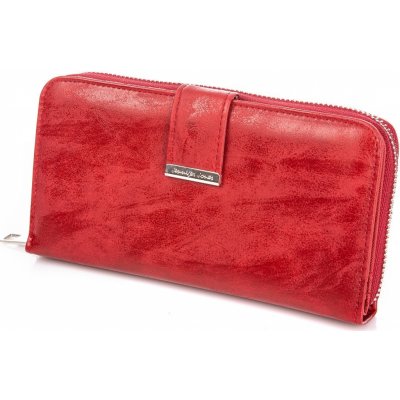 Jennifer Jones Velká Dámská peněženka na zip 11040 červená – Zboží Mobilmania