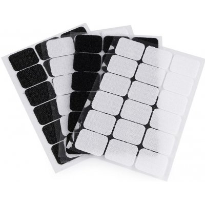 Suchý zip samolepicí obdélníčky 25x32 mm - 2 černá – Zboží Mobilmania