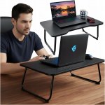 STOLEK POD NOTEBOOK POČÍTAČ DO POSTELE SKLÁDACÍ STABILNÍ KARBONOVÝ NA SNÍDANI – Zboží Živě