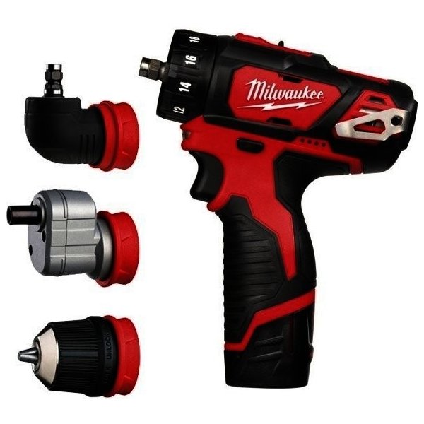 Akušroubovák Milwaukee M12 BDDXKIT-202X + 2x2,0Ah