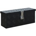 vidaXL Hliníkový box 485 x 140 x 200 mm černý – Zboží Dáma