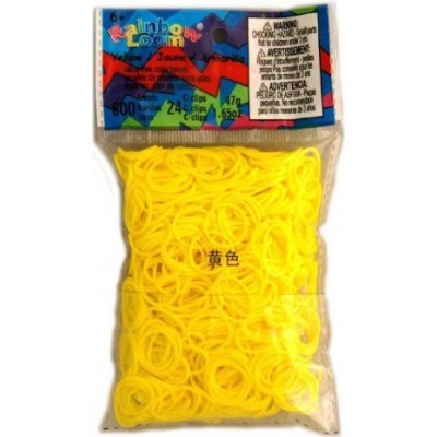 Rainobow Loom Original gumičky 600 kusů žluté – Zboží Dáma