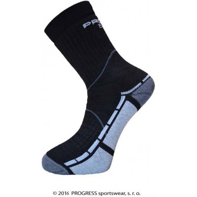 Progress P TRB 8QA TRAIL BAMBOO ponožky černá/šedá – Zboží Mobilmania