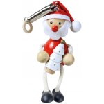 Krokido Santa se stromečkem - dřevěná figurka na pružině – Hledejceny.cz