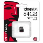 Kingston microSDXC 64 GB UHS-I U1 SDC10G2/64GBSP – Zboží Mobilmania