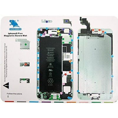 AppleMix Magnetická podložka pro šroubky Apple iPhone 6 Plus (rozměr 25x19cm) – HobbyKompas.cz