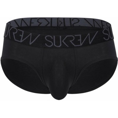Slipy Sukrew Apex Brief Black černé pánské slipy – Zboží Dáma