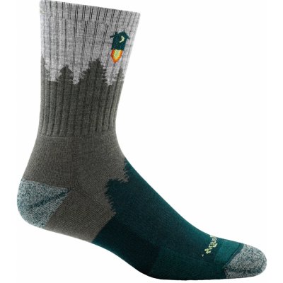 Darn Tough pánské NUMBER 2 MICRO CREW MIDWEIGHT WITH CUSHION green – Sleviste.cz
