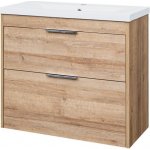 Mereo Vigo CN322 s keramickým umyvadlem 81 cm dub Riviera – Sleviste.cz