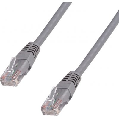 Datacom 1569 patch UTP CAT5E, křížený, 10m, šedý – Zboží Živě