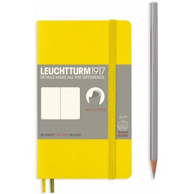 Softcover Pocket Zápisník Lemon A6 čistý – Zboží Mobilmania