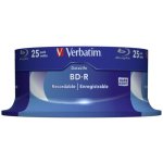 Verbatim BD-R 25GB 6x,spindle, 25ks (43837) – Zbozi.Blesk.cz