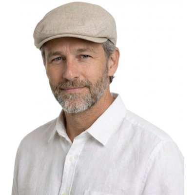 CTH Ericsson Pánská letní lněná bekovka Lucas béžová CTH Ericson flat cap – Hledejceny.cz