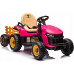 Mamido elektrický traktor BBH-030 s přívěsem růžová – Zboží Dáma
