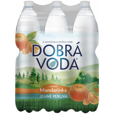 Dobrá voda mandarinka neperlivá 6 x 1,5 l – Hledejceny.cz